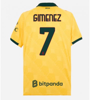 AC Milan Santiago Gimenez #7 Tercera Equipación 2025-26 Manga Corta